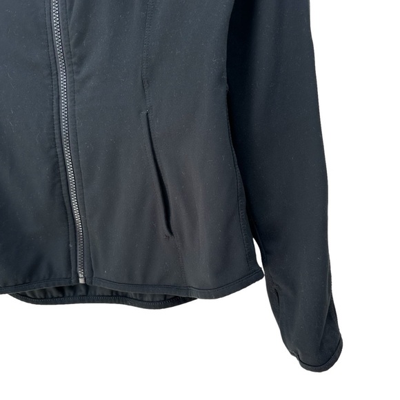 Yogalicious Black Full Zipper Slimming Long Sleeve Jacket Top, M - Picture 5 of 11